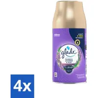 Glade 4 x - Automatische Spray - Tranquil Lavender & Aloë - 269 g - Luchtverfrisser - Geur - Lavendel - Aloë Vera - Viooltjesblad