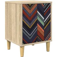 vidaXL Nachtkastje OMMEN Sonoma Eiken 36 x 33 x 50 cm Bewerkt hout