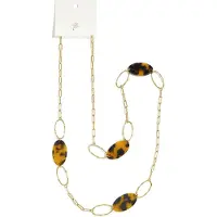 Yehwang Elin - Lange Ketting - Stainless Steel - Goud - - Goud - Jewellery by Mae