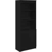 vidaXL Highboard 70x35x180 cm spaanplaat zwart eikenkleurig