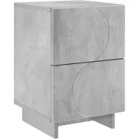 vidaXL Nachtkastje Betongrijs 33,5 x 34,5 x 50 cm Bewerkt hout