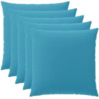 vidaXL Kussensloop 6 st HEERLEN Lichtblauw 80 x 80 cm Polyester