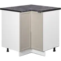 Vicco Hoekkast Fame-Line GrijsBeige 80.5 cm , WB Antraciet, Model 50426