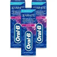 Oral-B 3 x - 3D White Vitalize - Tandpasta - Whitening - 75 ml - Voordeelverpakking - 3 stuks
