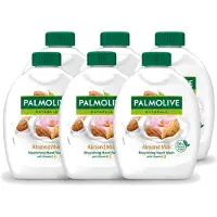 Palmolive 6 x - Amandelmelk - Handzeep Navulling - Zacht & Hydraterend - 300 ml - Voordeelverpakking - 6 stuks