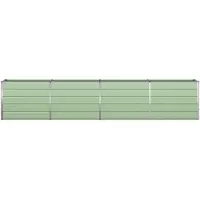 vidaXL Plantenbak Pastelgroen 385 x 50 x 77 cm Gegevens staal