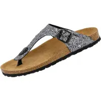 Lico Teenslipper 'Bioline Glisto' zwart / zilver