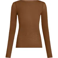 Hunkemoller Blouse ' Boatneck Cashmere' bruin