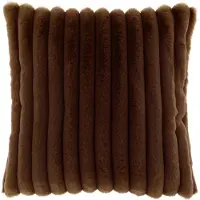 Unique living Sierkussen Peppe - Polyester - Bruin - 45 x 45 x 0 cm (BxHxD)