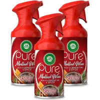 Air Wick 3 x – Luchtverfrisser Spray – Pure Mulled Wine – 250 ml - Voordeelverpakking - 3 stuks