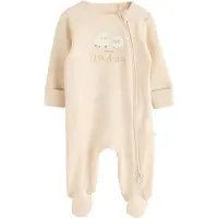 Next Nachtkledij beige / lichtbeige / grijs / wit
