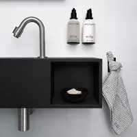 Mueller Viggo fontein solid surface 54x20x20cm mat zwart