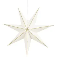 Mica Decorations Papieren kerstster | | Ø 45 cm (Binnen, Wit)