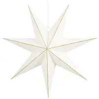 Mica Decorations Papieren kerstster | | Ø 60 cm (Binnen, Wit)