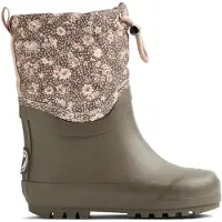Wheat Regenlaarzen 'Drizzle' taupe / lichtroze