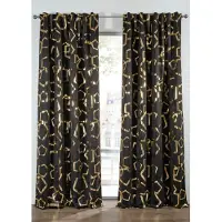 Bonprix Verduisterend gordijn met glanzende print (1 stuk) H/B: 145/130 cm