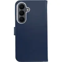Selencia Echt Leren Bookcase voor de Samsung Galaxy S26 FE - Blauw