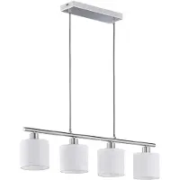 TRIO Eetkamer hanglamp Tommy 4-lichts grijs