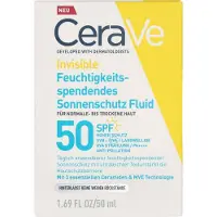 CeraVe Onzichtbare Hydraterende Zonnebescherming Fluide SPF 50 | 50 ml