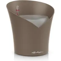 Lechuza ORCHIDEA - Plantenbak - met uitneembare binnenbak - met bewateringssysteem - ALL-IN-ONE set met LECHUZA ORCHIDPON - taupe