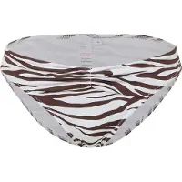Biba Dames/Dames Icon Zebraprint Bikinibroekje (Bruin/Wit)