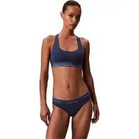 Calvin Klein Dames/Dames Logo Katoenmix Bralette (Donkere Denim)