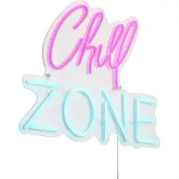 QAZQA Neon wandlamp roze met blauw incl. LED - Chill Zone