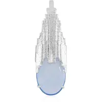 Cavill - Zilveren Hanger 925 Sterling Zilver - 6,48 ct Blauwe Aqua Chalcedoon Ovaal - Moderne Elegante Tijdloze Edelsteen Sieraad