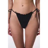 Pentik Lage taille Bindzijde Rimpel Bikini Onderstukken