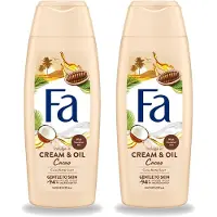 Fa 2 x - Cream & Oil Cacao - Douchecrème - Cacaoboter Met Kokosolie - 250 ml - Voordeelverpakking - 2 stuks