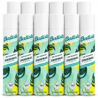 Batiste 12 x - Original - Droogshampoo - Klassieke Frisse Geur - Geeft Volume en Textuur - 200ml - Voordeelverpakking - 12 stuks