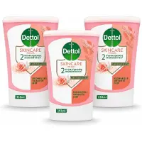Dettol 3 x - Wasgel Navulling - Skincare - Rozenwater & Sheaboter - 250 ml - Voordeelverpakking - 3 stuks