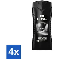 Axe 4 x 3-in-1 Douchegel XL Black 400 ml - Douchegel - - Black - Bevroren Peer - Cederhout