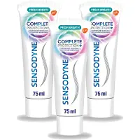 Sensodyne 3 x – Tandpasta – Complete Protection + Fresh Breath – 75 ml - Voordeelverpakking - 3 stuks