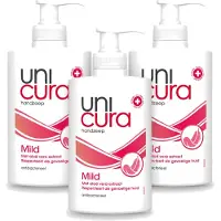 Unicura 3 x - Vloeibare Zeep Mild - Verzachtend - 250 ml - Voordeelverpakking - 3 stuks