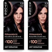 Syoss 2 x Permanent Coloration 3-3 - Haarverf - Trendy Violet - Voordeelverpakking - 2 stuks