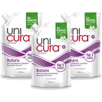 Unicura 3 x – Vloeibare Handzeep Navulling – Balans – 500 ml - Voordeelverpakking - 3 stuks