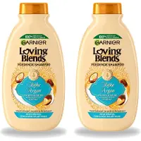 Garnier 2 x - Loving Blends - Shampoo - Rijke Argan - Zeer Droog Onhandelbaar Haar - 300 ml - Voordeelverpakking - 2 stuks