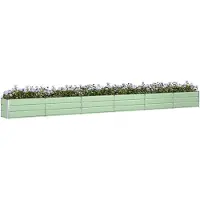 vidaXL Plantenbak Pastelgroen 580 x 50 x 45 cm Gegevens staal