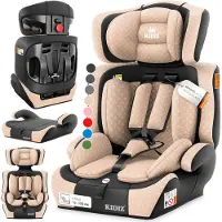 Kidiz Autostoeltje i-Size R129 - groep 1/2/3 van 9 tot 36 kg - 5-puntsgordel - antraciet
