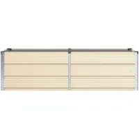 vidaXL Plantenbak Ivoor 160 x 80 x 45 cm Staal