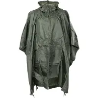 MFH US Poncho Rip Stop Mod. - legergroen - Afmetingen 144 x 223 cm
