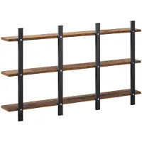 vidaXL Wandplank Oud hout 102 x 13.5 x 58 cm Bewerkt hout