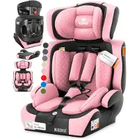 Kidiz Autostoeltje i-Size R129 - groep 1/2/3 van 9 tot 36 kg - 5-puntsgordel - roze