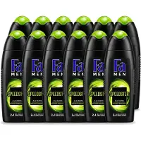 Fa 12 x Men - Douchegel - Speedster - Verfrissend & Energiek - Langdurig - 250 ml - Voordeelverpakking - 12 stuks