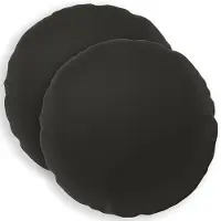 vidaXL Kussensloop 2 st HEERLEN Zwart Diam. 30 cm Polyester