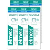 Elmex 6 x - Tandpasta - Gentle White - Triple Protection - 75 ml - Voordeelverpakking - 6 stuks
