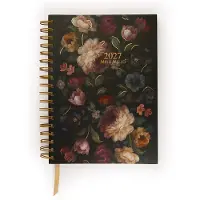 Paperclip Bureau Agenda Flower Pattern 2027 –