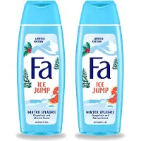 Fa 2 x - Douchegel - Winter Splashes Ice Jump - Frisse Geur & Verfrissing - Verzorgend - 250 ml - Voordeelverpakking - 2 stuks
