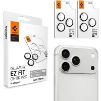 Spigen Optik EZ Fit iPhone 18 Pro / iPhone 18 Pro Max Camera Beschermer 2 Pack Zilver